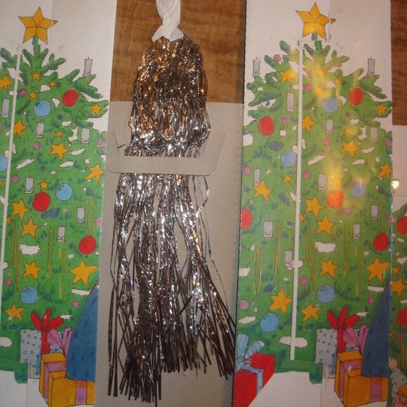 6 Vintage German Lead Christmas Tree Tinsel Icicles Stanniol Lametta Eis Old! - Picture 3 of 9